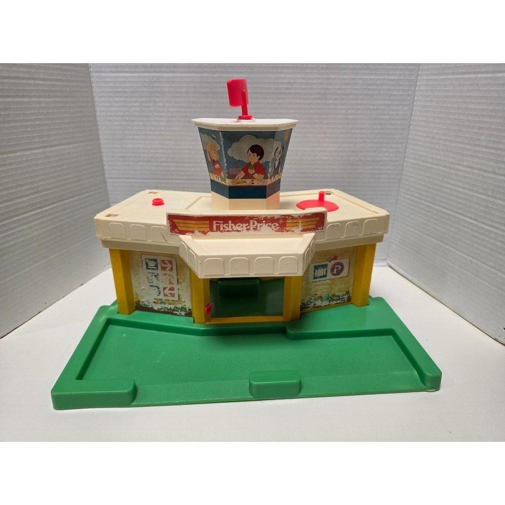 vintage Fisher-Price Little People Airport playset